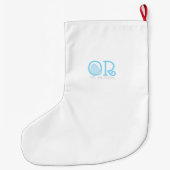 Grande Chaussette De Noël Elevage de Noël personnalisé (Dos)