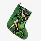 Grande Chaussette De Noël Emerald Fairy (Devant (Accrochage))
