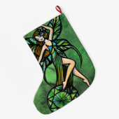 Grande Chaussette De Noël Emerald Fairy (Dos (Accrochage))