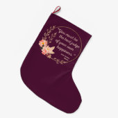 Grande Chaussette De Noël Emma By Jane Austen Citation I - Style mignon (Devant (Accrochage))