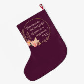 Grande Chaussette De Noël Emma By Jane Austen Citation I - Style mignon (Dos (Accrochage))