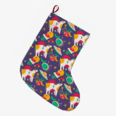 Grande Chaussette De Noël Enlèvement d'Aliens (Devant (Accrochage))