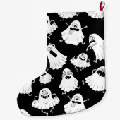 Grande Chaussette De Noël Épidémie de fantômes #2 (Dos)