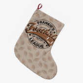 Grande Chaussette De Noël Équipe de joueurs de football (Devant (Accrochage))