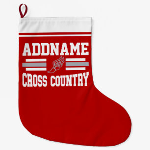 Grande Chaussette De Noël Équipe d'exécution de l'AJOUT personnalisée pour l