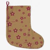 Grande Chaussette De Noël étoile (Devant)