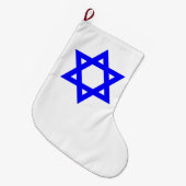 Grande Chaussette De Noël ✡︎ Étoile juive de David (Devant (Accrochage))