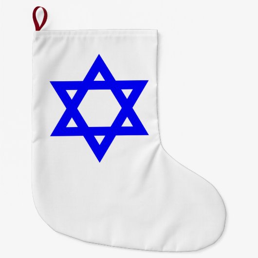 Grande Chaussette De Noël ✡︎ Étoile juive de David (Devant)