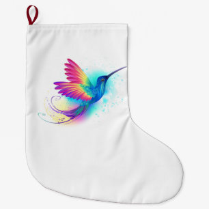 Grande Chaussette De Noël Exotic Rainbow Hummingbird
