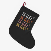 Grande Chaussette De Noël FA (LA)8 Drôle de maths ringard (Devant (Accrochage))