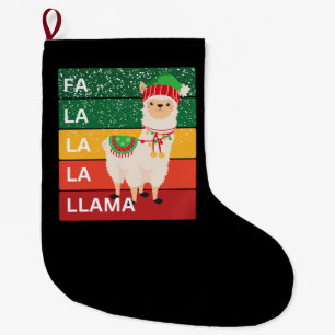 GRANDE CHAUSSETTE DE NOËL FA LA LA LA LAMA