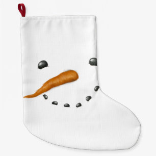 GRANDE CHAUSSETTE DE NOËL FACE À LA NEIGE