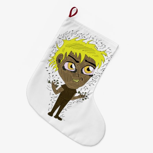 Grande Chaussette De Noël Farty Fingers Chibi (Devant (Accrochage))