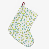 Grande Chaussette De Noël feuille d'arbre (Devant (Accrochage))