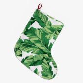 Grande Chaussette De Noël Feuilles de bananes (Devant (Accrochage))