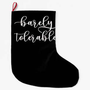 Grande Chaussette De Noël Fierté Et Préjudice - À Peine Tolérable I