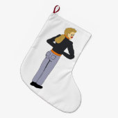 Grande Chaussette De Noël fille (Devant (Accrochage))