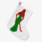 Grande Chaussette De Noël fille diable (Devant (Accrochage))