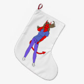Grande Chaussette De Noël fille diable (Devant (Accrochage))