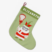 Grande Chaussette De Noël Filles crosse (Devant (Accrochage))