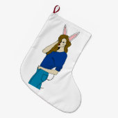 Grande Chaussette De Noël fillette (Devant (Accrochage))