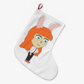 Grande Chaussette De Noël fillette (Devant (Accrochage))