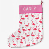 Grande Chaussette De Noël Flamant rose (Dos)