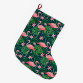 Grande Chaussette De Noël Flamant rose (Devant (Accrochage))