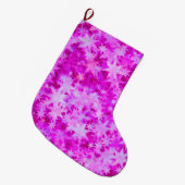 Grande Chaussette De Noël Fleur céleste de Noël (Devant (Accrochage))