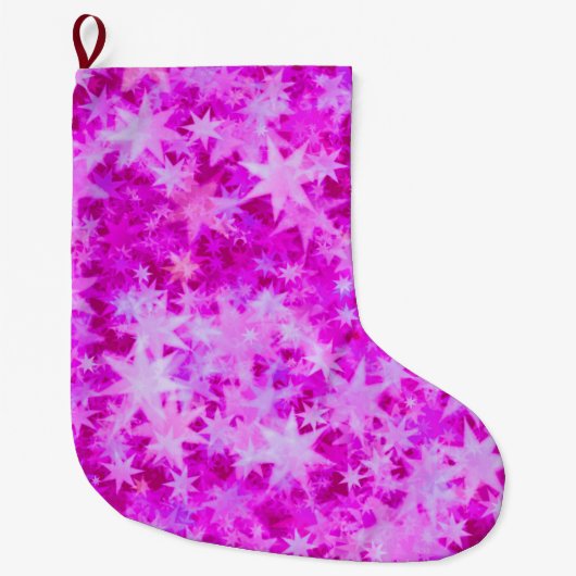 Grande Chaussette De Noël Fleur céleste de Noël (Devant)