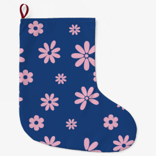 Grande Chaussette De Noël Fleurs et pétales 13