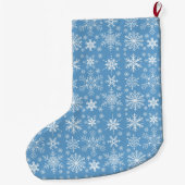 Grande Chaussette De Noël Flocon de neige (Dos)