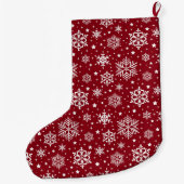 Grande Chaussette De Noël Flocon de neige (Dos)
