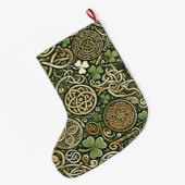 Grande Chaussette De Noël Floraison celtique (Dos (Accrochage))