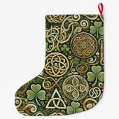 Grande Chaussette De Noël Floraison celtique (Dos)