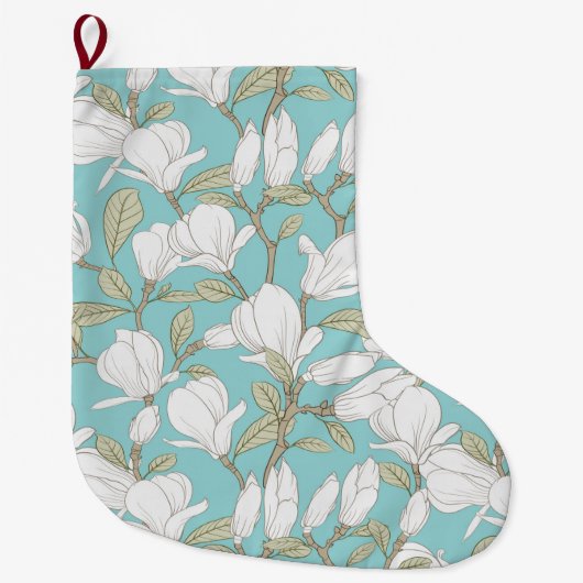Grande Chaussette De Noël Floral (Devant)