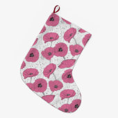 Grande Chaussette De Noël Floral (Devant (Accrochage))