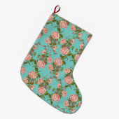 Grande Chaussette De Noël Floral (Devant (Accrochage))