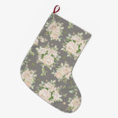 Grande Chaussette De Noël Floral (Devant (Accrochage))