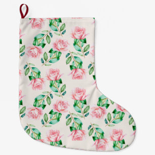 Grande Chaussette De Noël Floral