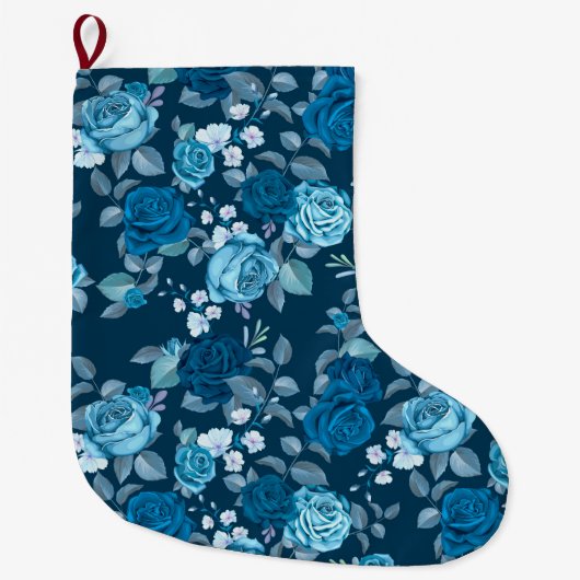 Grande Chaussette De Noël Floral (Devant)