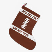 Grande Chaussette De Noël Football (Devant (Accrochage))