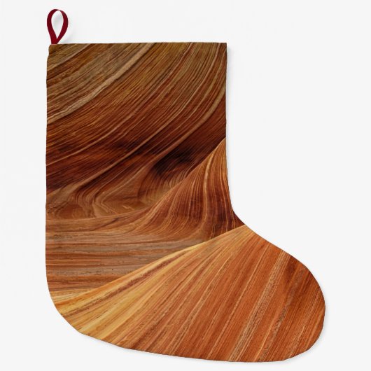 Grande Chaussette De Noël Formations de grès (Devant)
