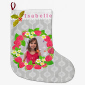 Grande Chaussette De Noël Fraise (Devant)