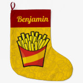 Grande Chaussette De Noël Fries françaises (Devant)