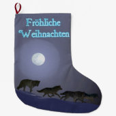 Grande Chaussette De Noël Frohliche Weihnachten - Pack Wolf (Devant)