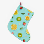 Grande Chaussette De Noël Fruits mixtes (Devant (Accrochage))