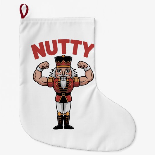 Grande Chaussette De Noël Funny Christmas Nutcracker Nuty Natural Fitness (Devant)