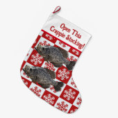 Grande Chaussette De Noël Funny Crappie Fishing Pun Joyeux Noël (Devant (Accrochage))
