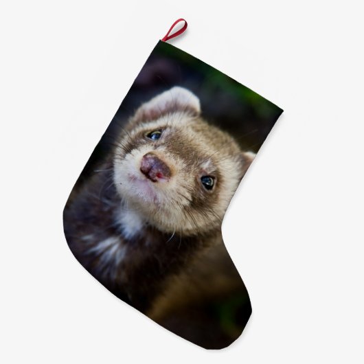 Grande Chaussette De Noël Furet (Devant (Accrochage))